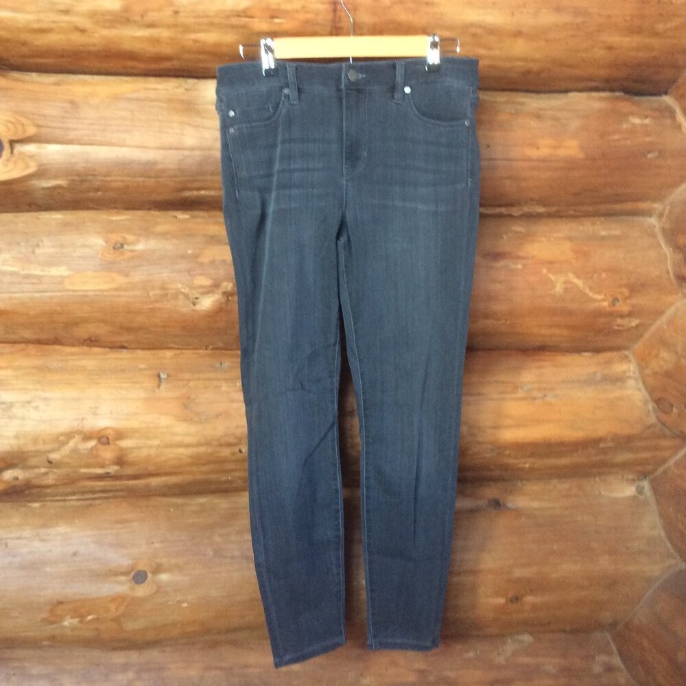 Liverpool The Ankle Skinny Abby Meteorite Wash (Dark Gray) Denim Jean Size 10/30